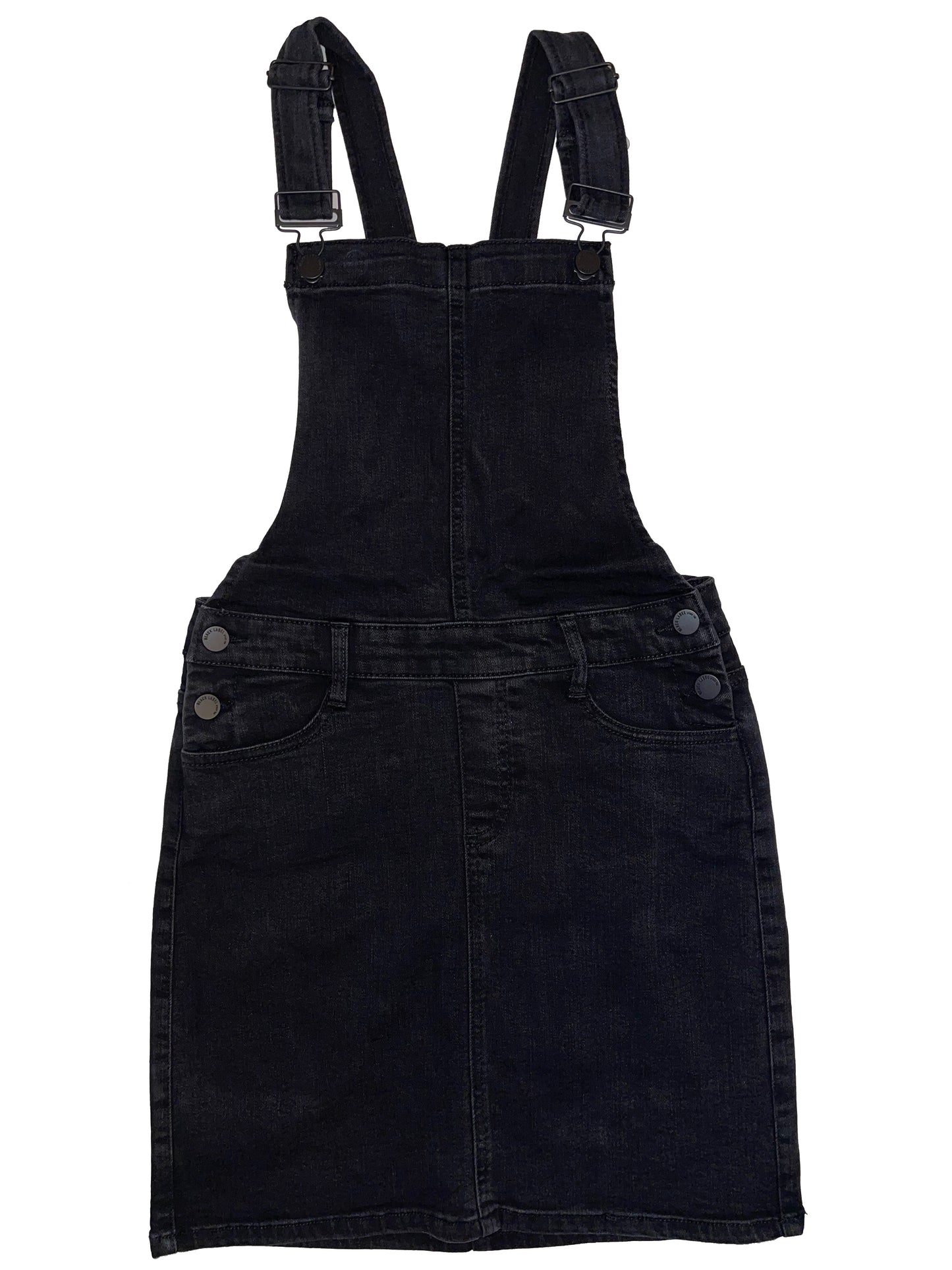 Womens Cute Denim Jean Overall Short Dress Skirt - Classic Washed Overall Skirts CTB583LSK