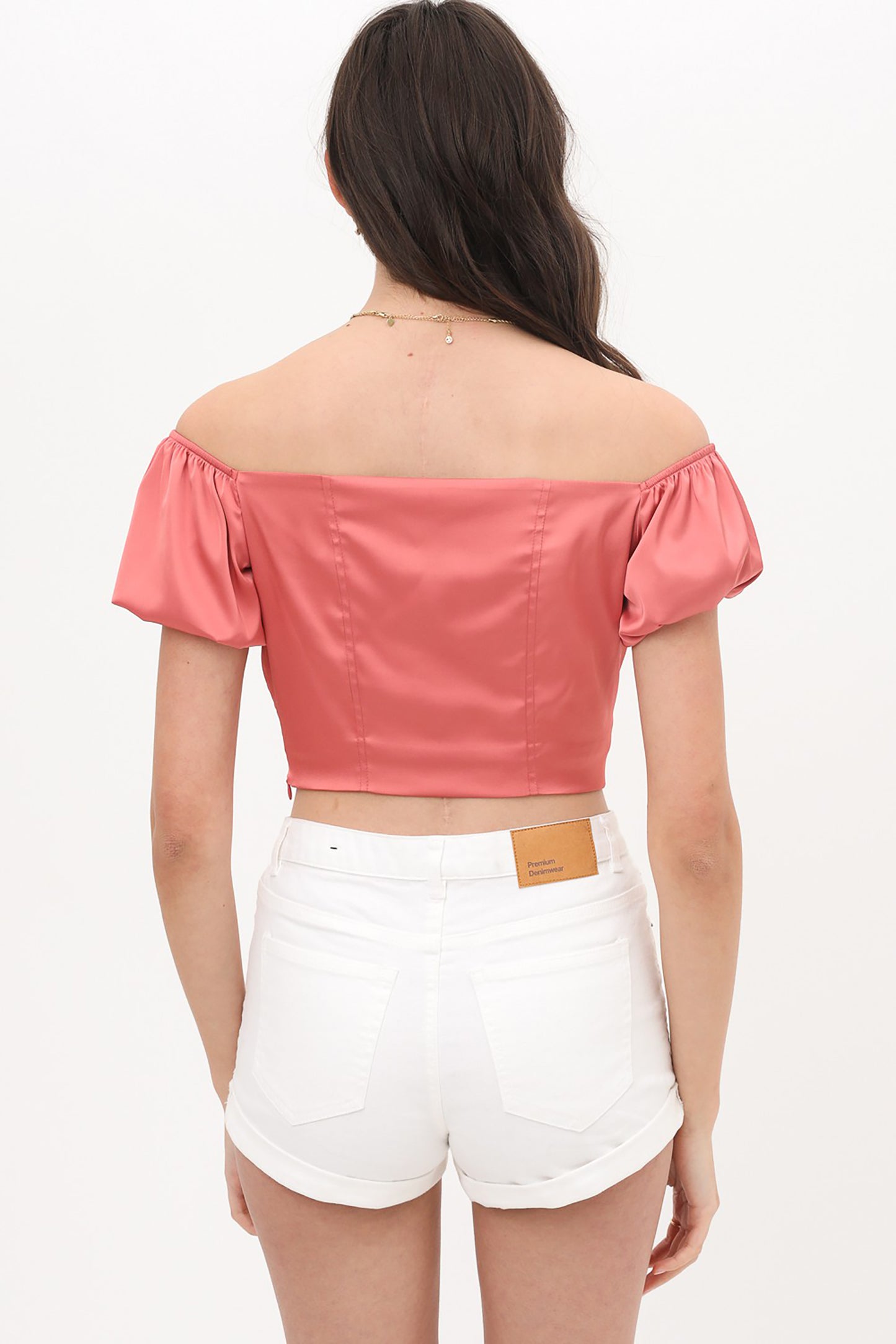 Women's Summer Cute Sexy Off Shoulder Tops - Strapless Front Tie Short Crop Tube Top