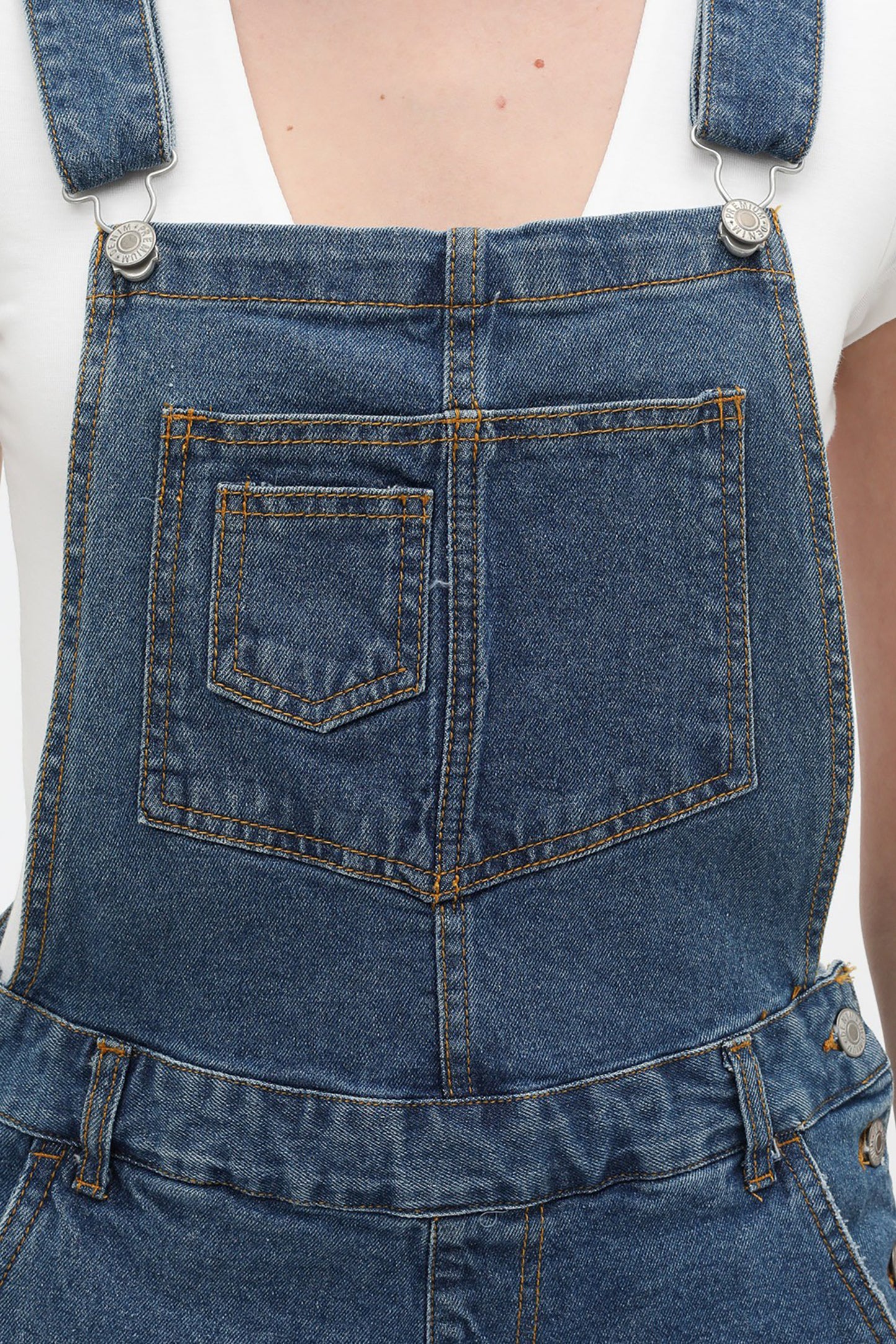 Women’s Summer Cute Denim Romper Overall Shorts – Distressed Frayed Rolled Hem Bib Shortalls 3121RS