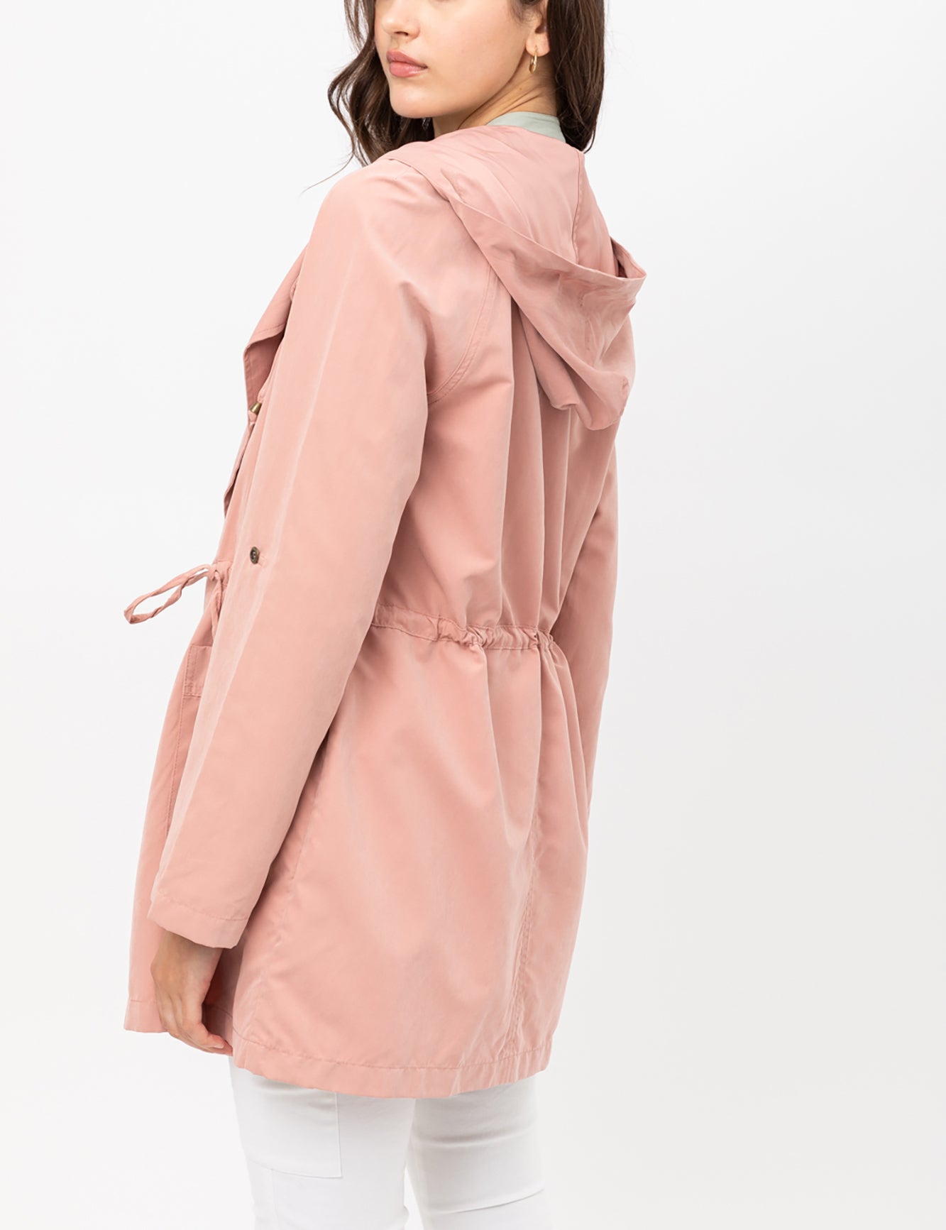 Women's Open Front Hoodie Jacket Cardigan - Oversized Trench Jacket Coat