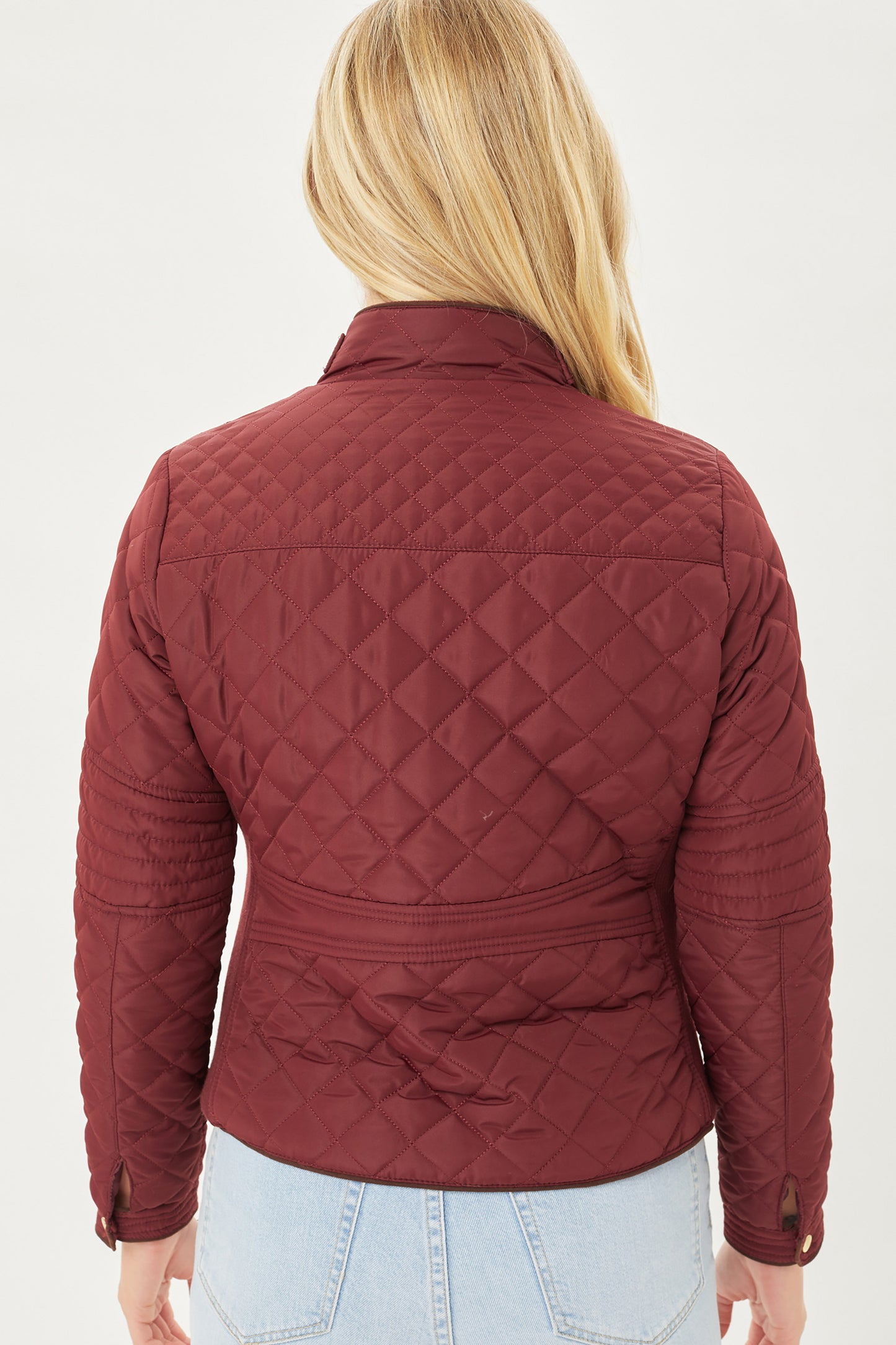 Women's Ultra Lightweight Quilted Padding Puffer Zip Up Bomber Jacket Lt8846js