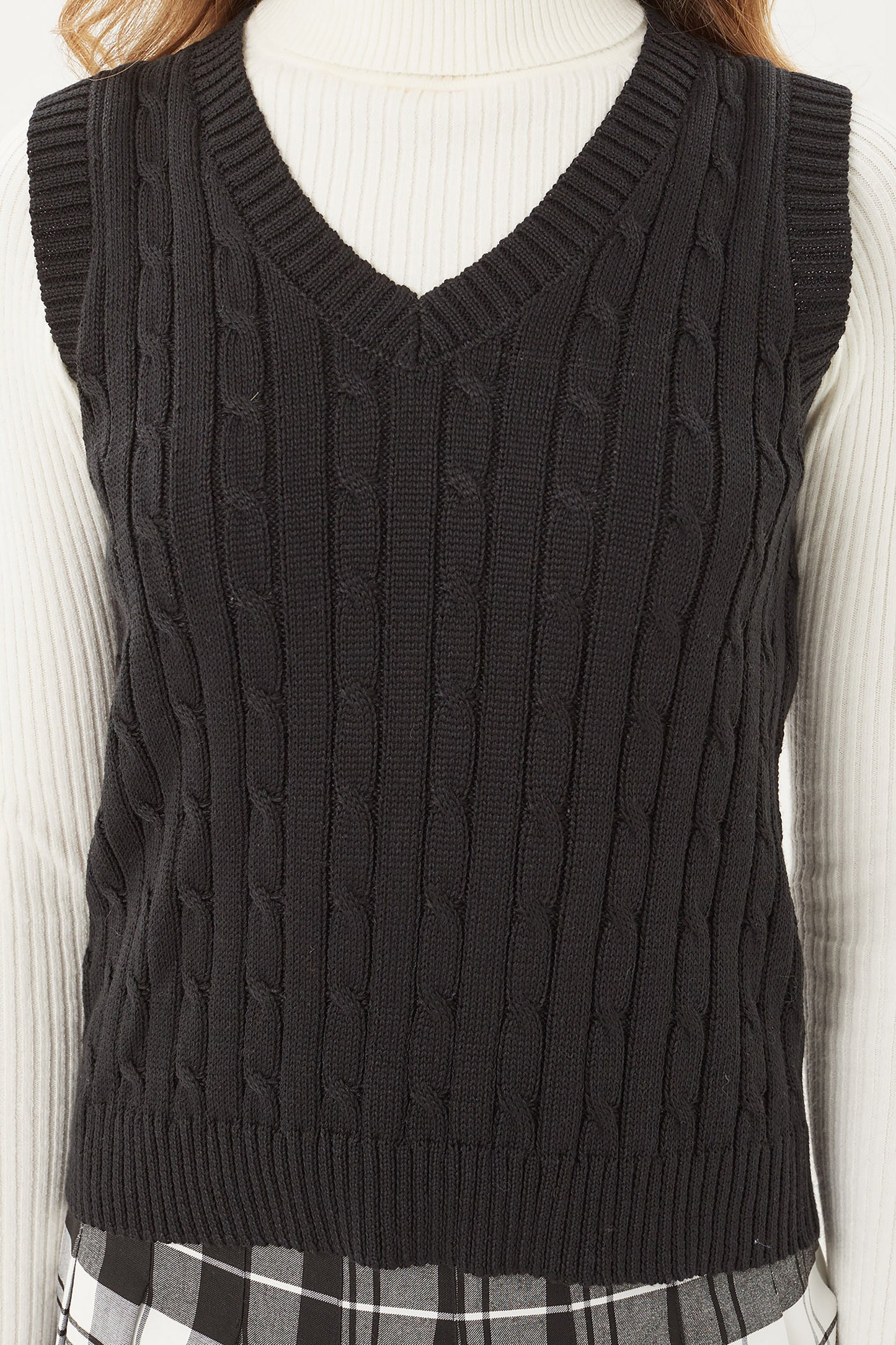 Womens Casual V-Neck Sweater Vest – Solid Sleeveless Pullover Sweater Top Lt9978ws