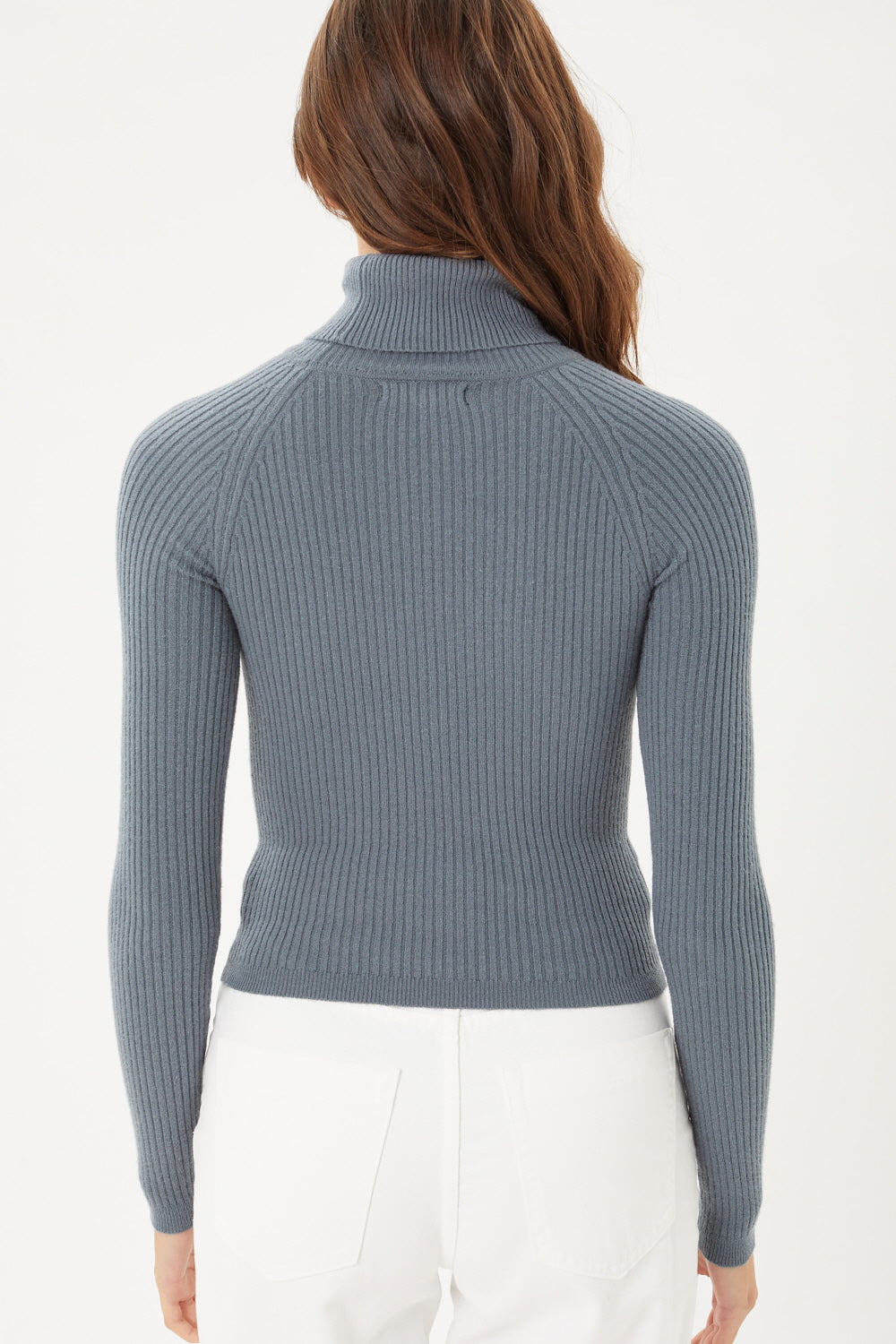 Women’s Pullover Slim Fit Ribbed Long Sleeve Sweater - Turtle Neck Basic Sweater Top Lt9939wh