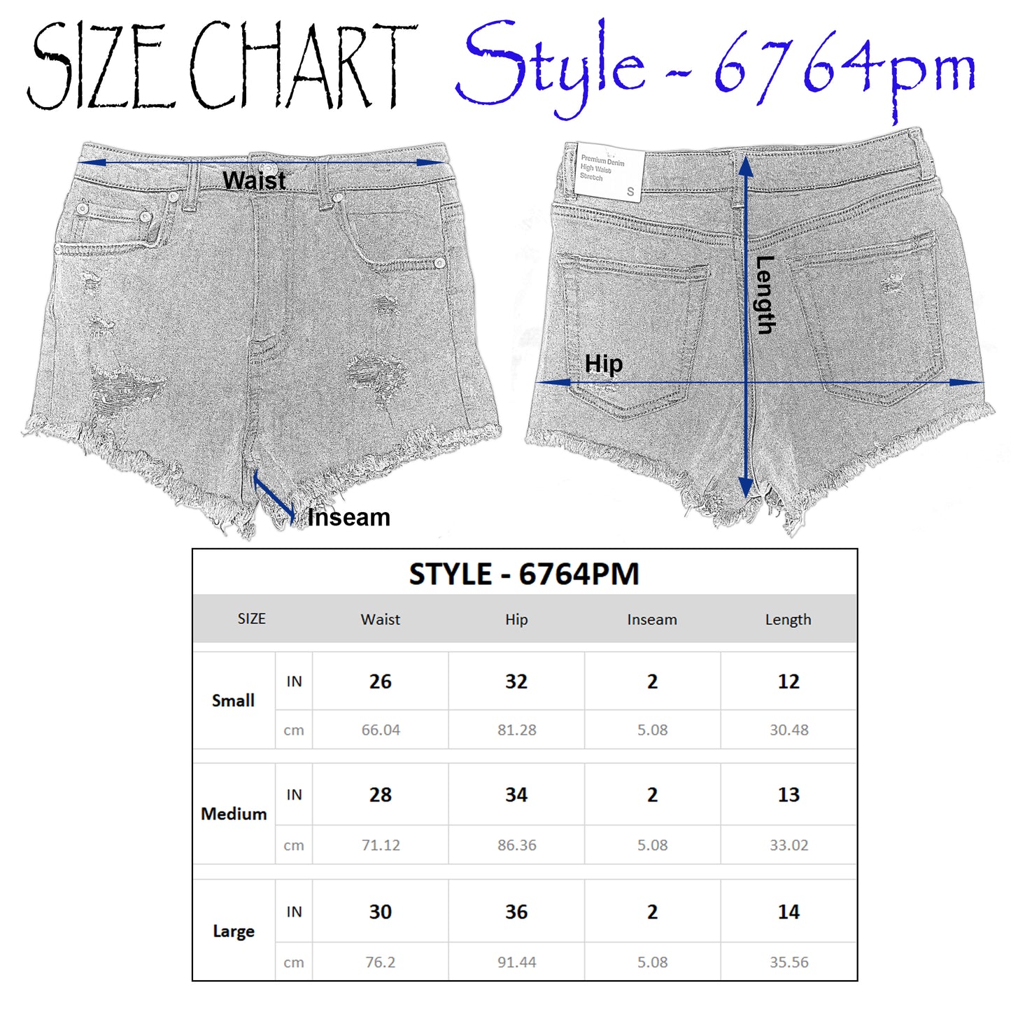 Women's Summer Casual Sexy Cute Denim Jean Shorts Pants - High Rise Ripped Frayed Raw Hem Denim Shorts LT6764PM